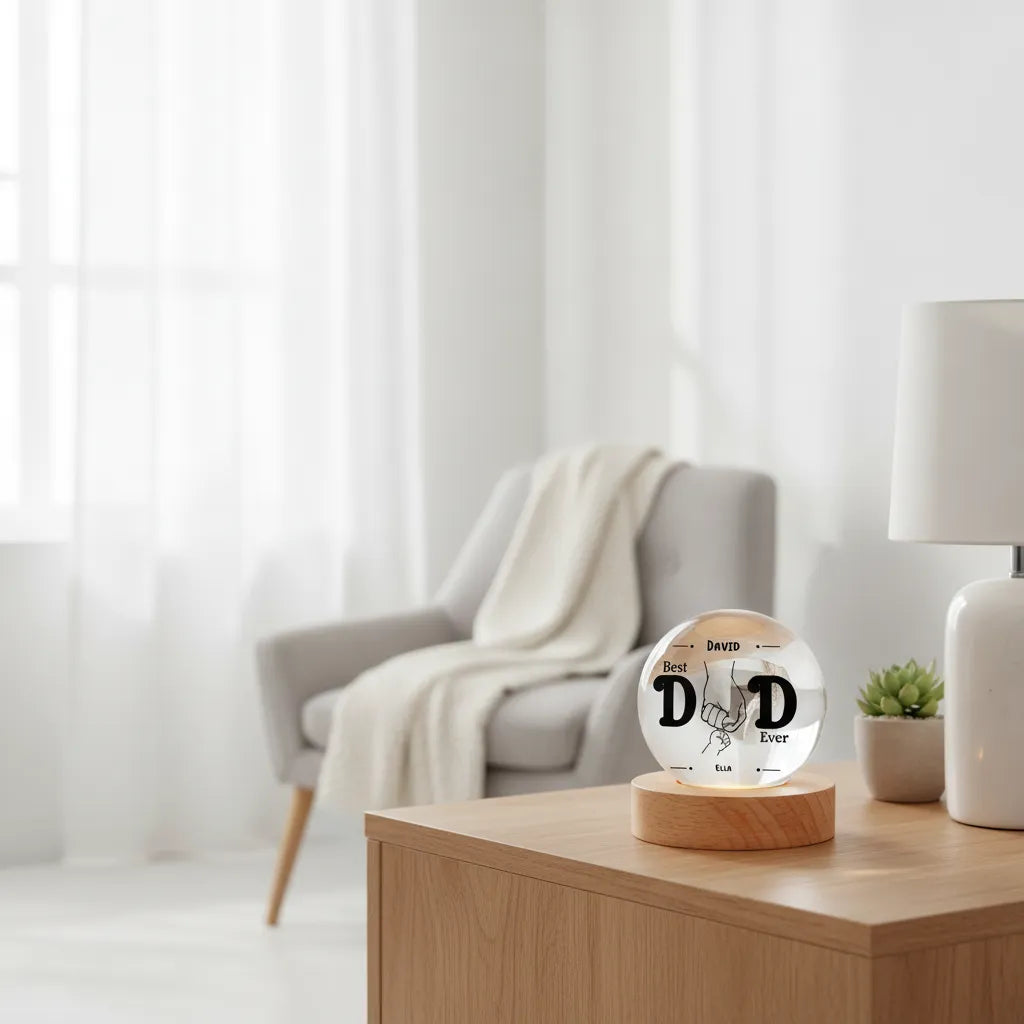 1084=Crystal Globe Lamp