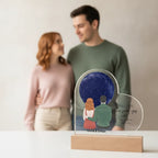 Personalized Acrylic Heart Plaque with Custom Star Map – Custom Couple Gift, Anniversary Gift for Him & Her, Wedding Keepsake