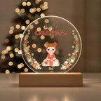 Personalized My First Christmas LED Night Light – Custom Baby Name & Character Gift