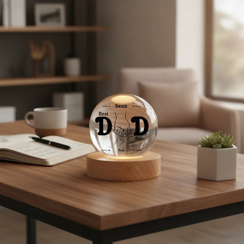 1084=Crystal Globe Lamp