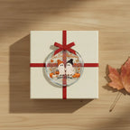 Our First Halloween Personalized Glass Ornament – Couple Names & Year