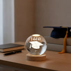 Personalized Graduation Map Crystal Ball Night Light