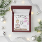 Dear Mom, I Love You | Personalized Forever Love Necklace Gift from Daughter