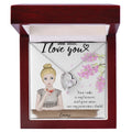 Dear Mom, I Love You | Personalized Forever Love Necklace Gift from Daughter