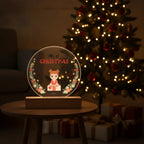 Personalized My First Christmas LED Night Light – Custom Baby Name & Character Gift