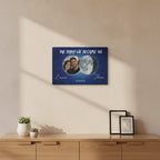 Personalized Couple Moon Phase Metal Sign – Custom Photo & Special Date