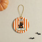 Personalized Halloween Ceramic Ornament – Custom Character & Name