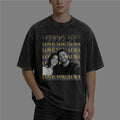 Personalized Photo Washed Oversized T-Shirt – Custom Name & Message