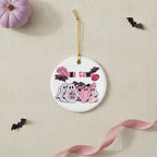 Boo Crew Personalized Ceramic Ornament – Custom Ghost Friends & Text