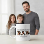 Personalized Dad Photo Mug – Custom 6 Photo Father’s Day Gift from Kids