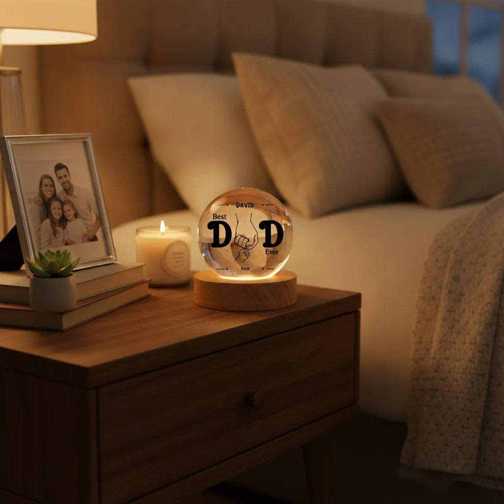 1084=Crystal Globe Lamp