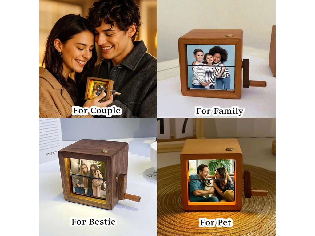 Personalized Rotating Photo Box