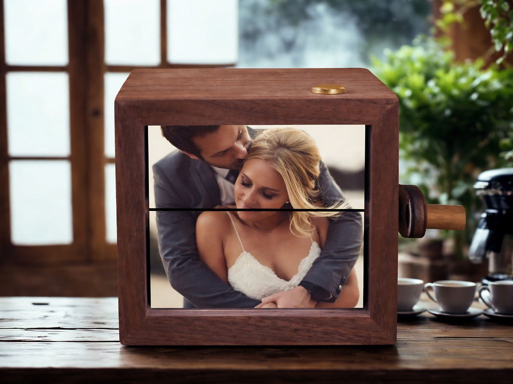 Personalized Rotating Photo Box