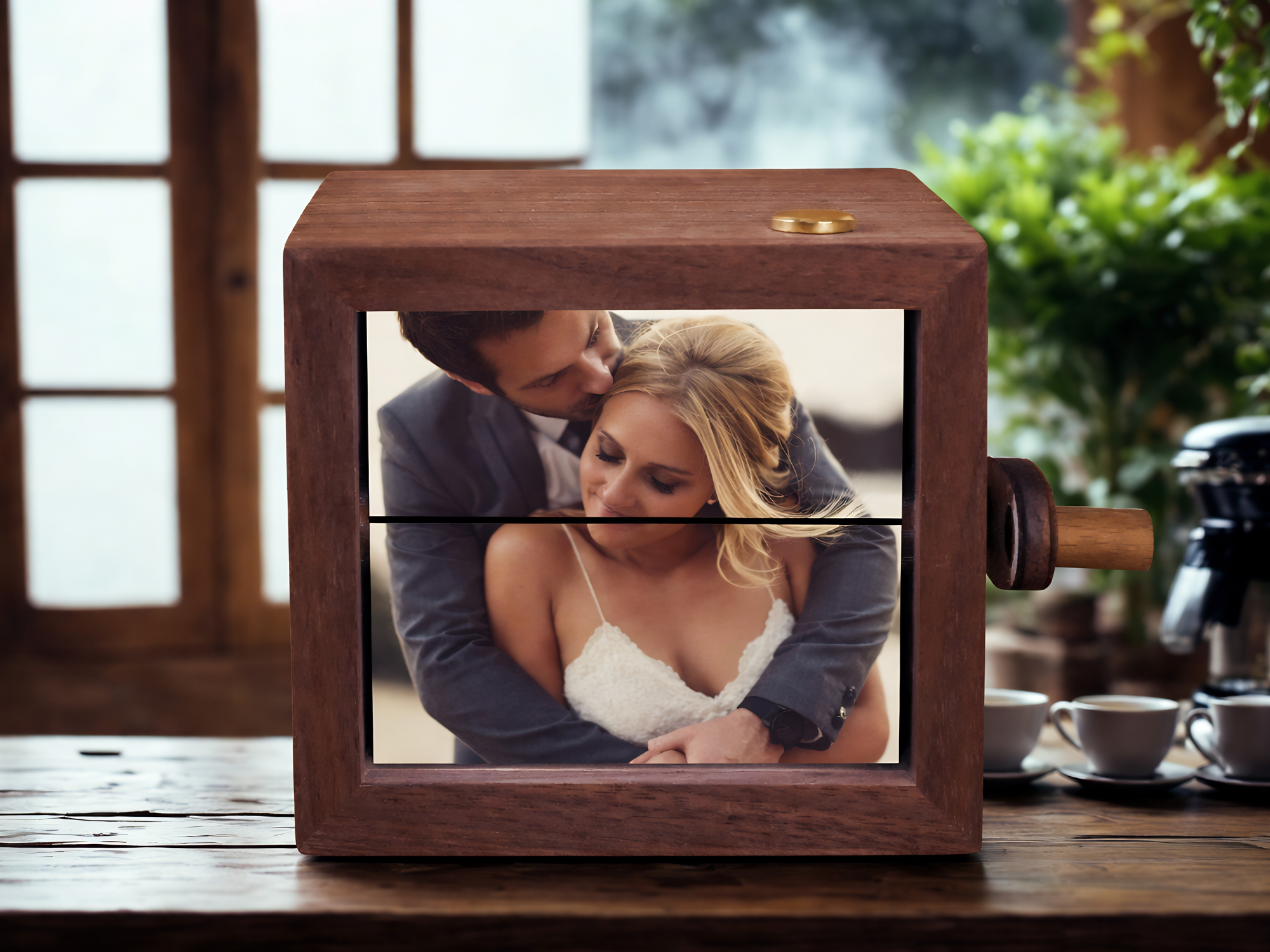 Personalized Rotating Photo Box