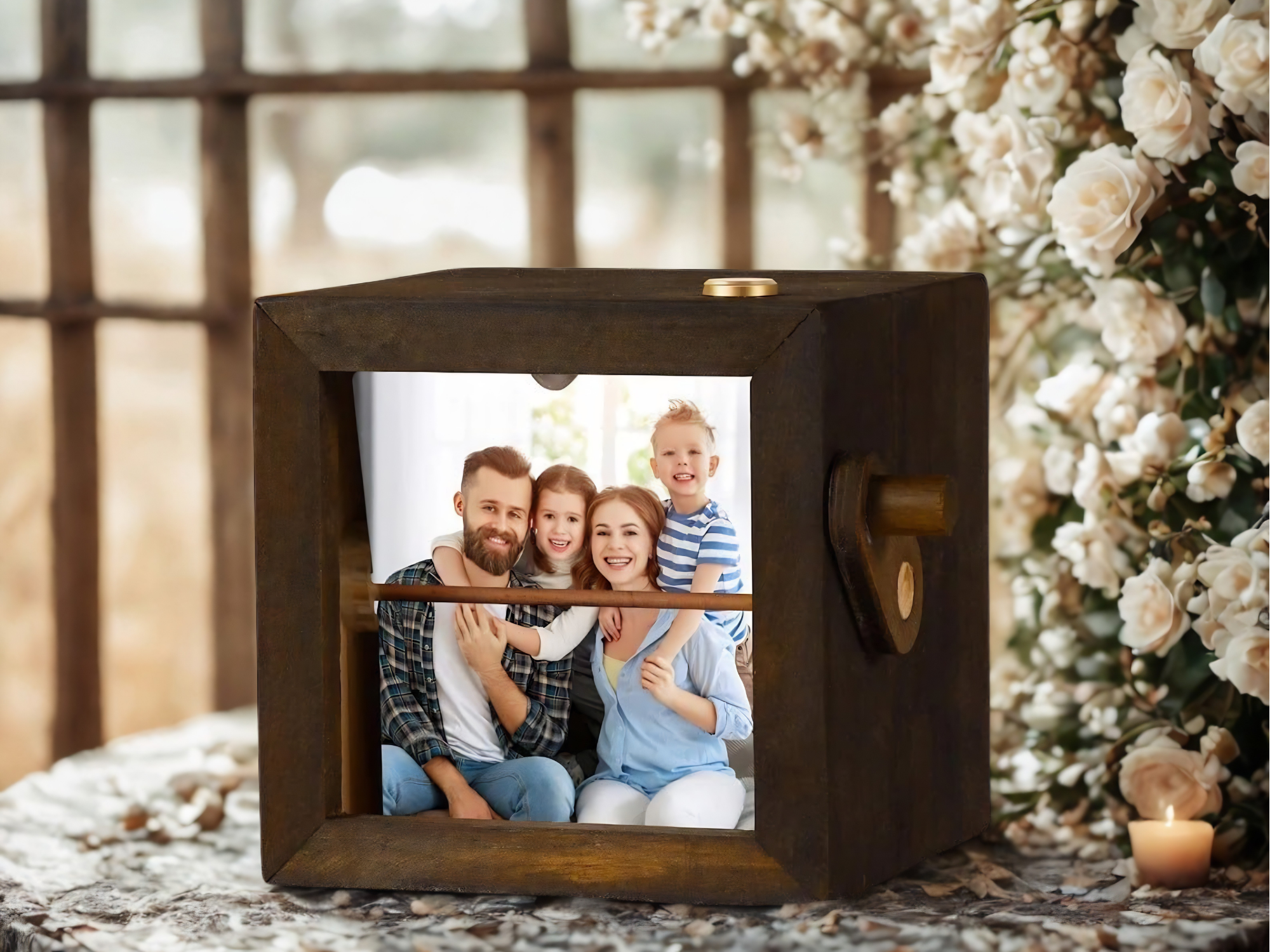 Personalized Rotating Photo Box