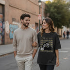 Personalized Photo Washed Oversized T-Shirt – Custom Name & Message