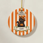 Personalized Halloween Ceramic Ornament – Custom Character & Name