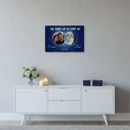 Personalized Couple Moon Phase Metal Sign – Custom Photo & Special Date