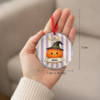 Personalized Halloween Glass Ornament – Custom Character & Name
