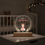 Personalized My First Christmas LED Night Light – Custom Baby Name & Character Gift