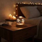 Personalized Crystal Globe Night Light for Dad | Best Dad Ever Gift from Kids