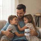 Personalized Dad Photo Mug – Custom 6 Photo Father’s Day Gift from Kids