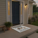 Personalized Dog Doormat – Good Morning Human Servant Custom Pet Mat with Names