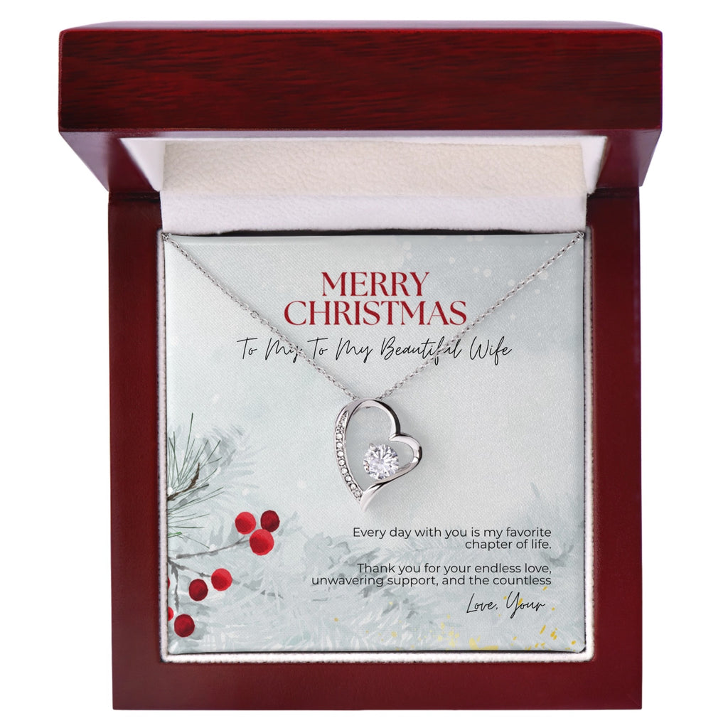 To My Wife – Personalized Forever Love Necklace Gift From Husband | Romantic Gift for Wife