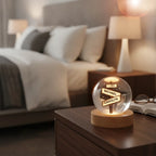Where Our Paths Crossed – Personalized Couple Names & Year Crystal Ball LED Night Light, Anniversary, Wedding & Valentine’s Day Gift for Her or Him