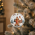 Personalized Gingerbread 3D Relief Ceramic Christmas Ornament